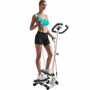 RORALA Twist Stepper with Handlebar,Stair Step Machine for Cardio Workout,Compact Home Exercise Equipment,300LBS MAX Weight Capacity